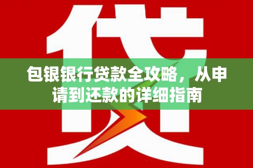 龙湾包银银行贷款全攻略，从申请到还款的详细指南