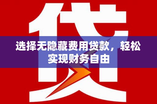 龙湾选择无隐藏费用贷款，轻松实现财务自由