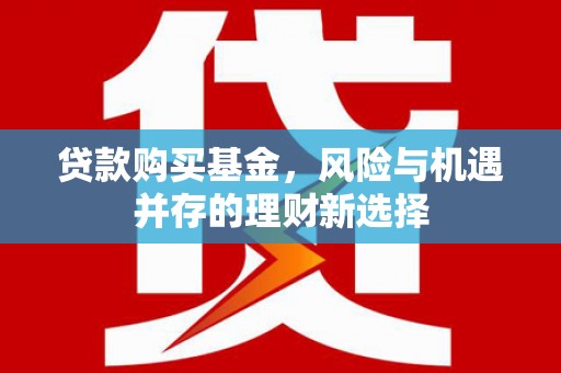龙湾贷款购买基金，风险与机遇并存的理财新选择