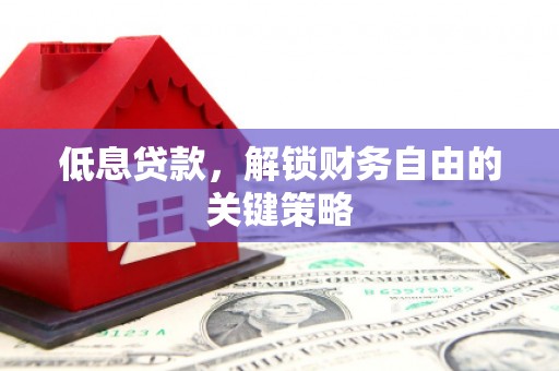 龙湾低息贷款，解锁财务自由的关键策略