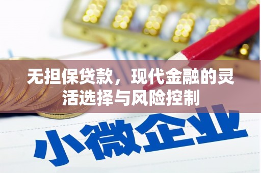 龙湾无担保贷款，现代金融的灵活选择与风险控制