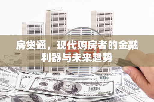 龙湾房贷通，现代购房者的金融利器与未来趋势