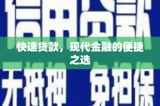 龙湾快速贷款，现代金融的便捷之选